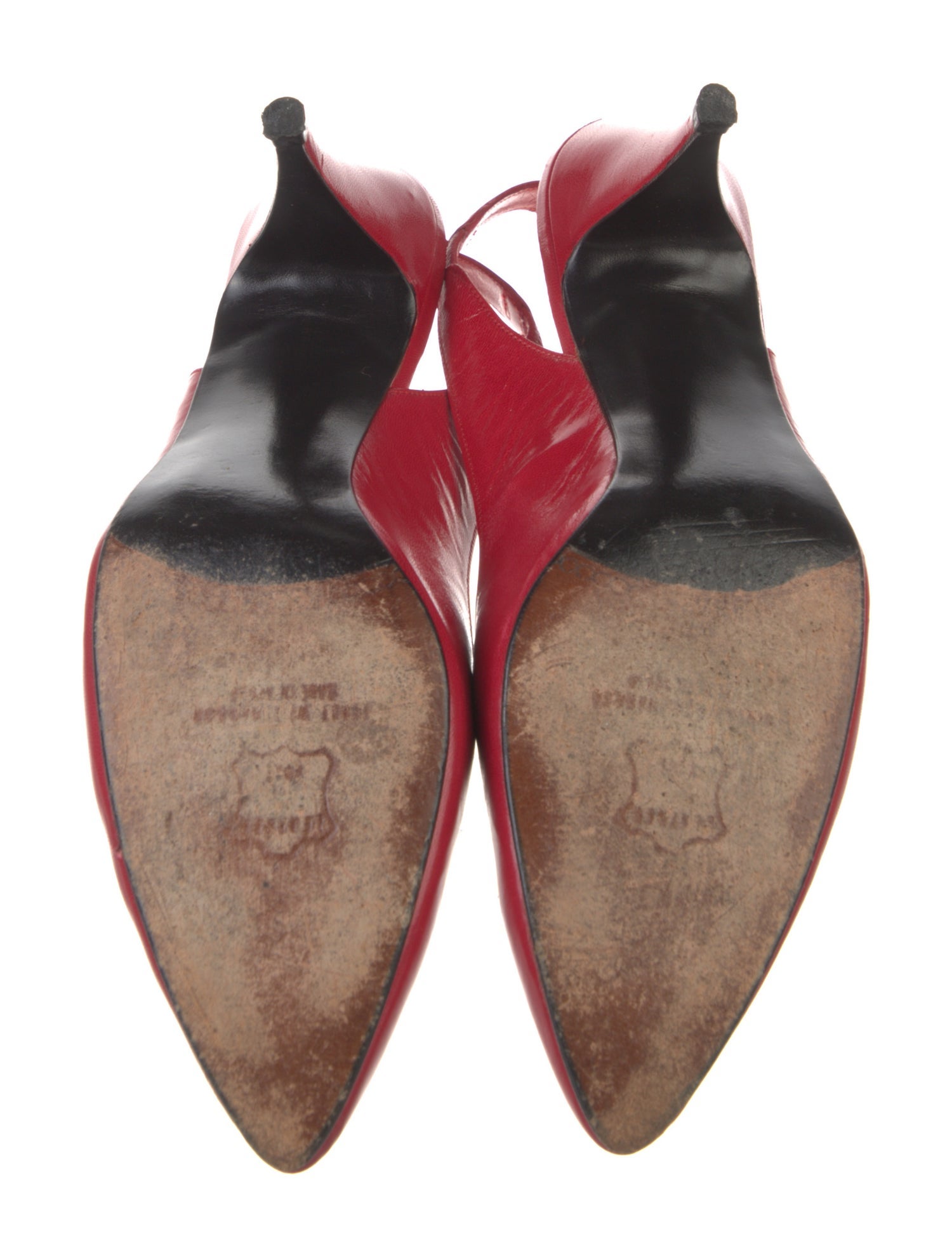 Stuart Weitzman Leather Slingback Pumps